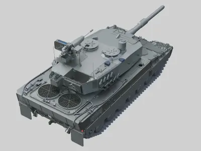 Leopard 2 A4 tank 3D model