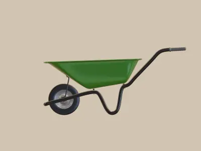 Wheelbarrow 3D model 5