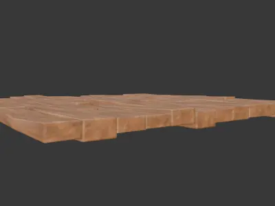 Stylized Wooden Floor 3D model