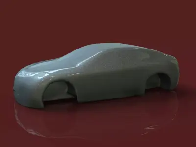 Sedan Car Body Free 3D model