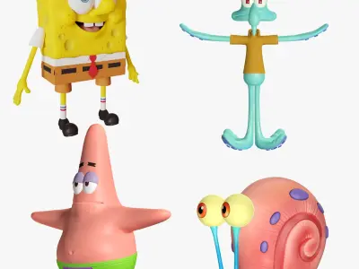 Sponge Bob characters Collection(1) 3D model