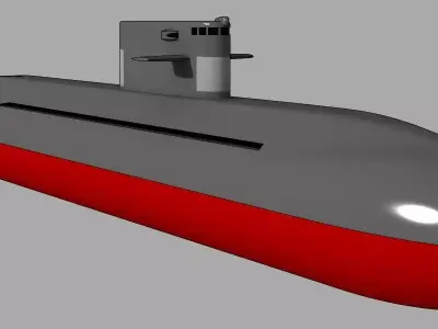 SSK Lada class Low-poly 3D model