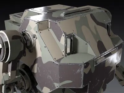 Mech 09 - Faton Low-poly 3D model