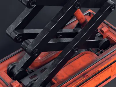 Scissor Freight Lift II 3D model