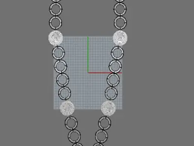 3d power women necklace desgin 3D model