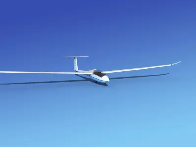 Duo Discus Sailplane 3D model 3