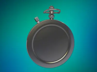StopWatch 3D Low-poly 3D model