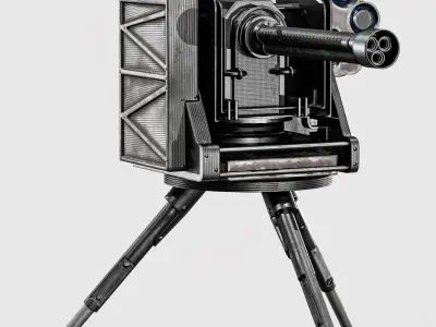 Defense Weapon Systems Low-poly 3D model