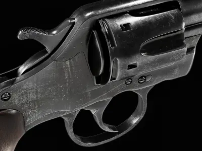Realistic 3d-Model Colt-Revolver-1903 revolver 3D model