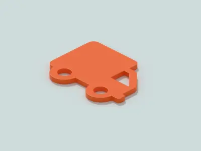 E-commerce 3D icon - Truck 3D model
