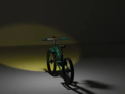electric cycle 3D model