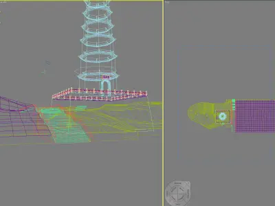 Chinese Style Architecture 3D model 38