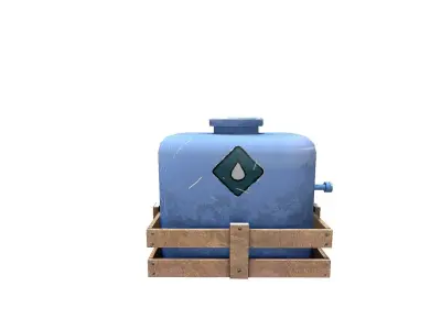 Water Tank Free low-poly 3D model buy