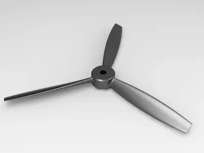 3 Blade Prop Free 3D model