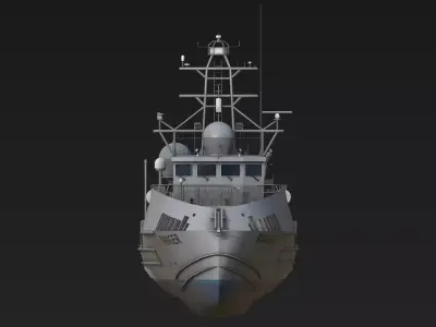 Ranger  USV  Ghost Fleet Overlord Unmanned Surface Vessels 3D model