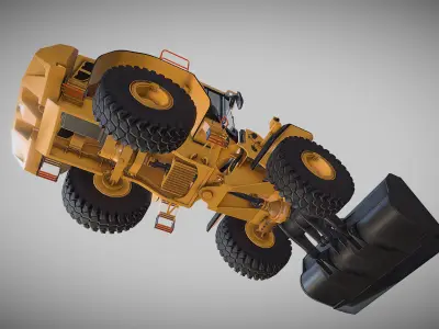 Excavator L220H Low-poly 3D model