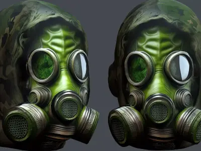 Helmet 3d model military combat Military Low-poly Low-poly 3D model 10
