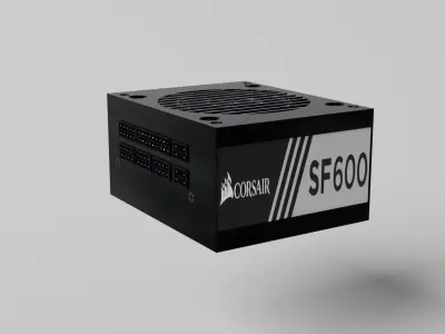 Power Supply Corsair SF 600W Free 3D model