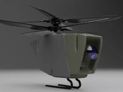 Pirhanna Recon Drone Concept Free 3D model
