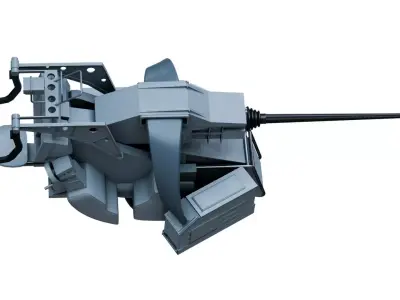 KBA 25 80 Machine Gun System 3D model