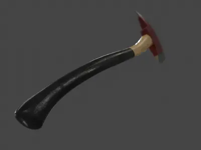 Fire Axe Free low-poly 3D model