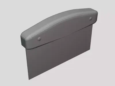 Pastry Dough Scraper - Geometry Only No Textures No Materials 3D model