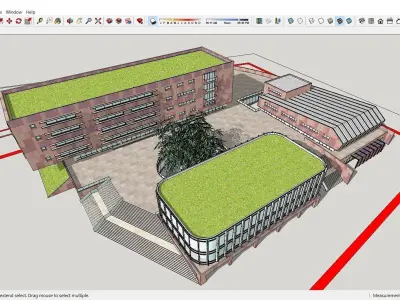 Sketchup Office building H10 3D model