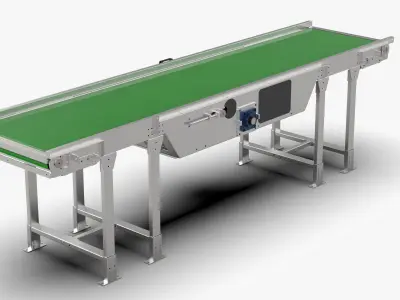 Logistics Conveyor Belt 3D model