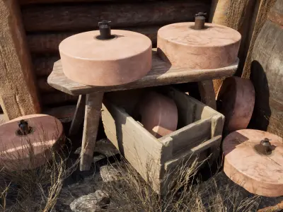 Japanese WW2 Type 3 Anti-Tank Mine 3D model