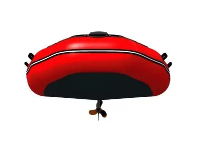 inflatable boat achilles 3D model