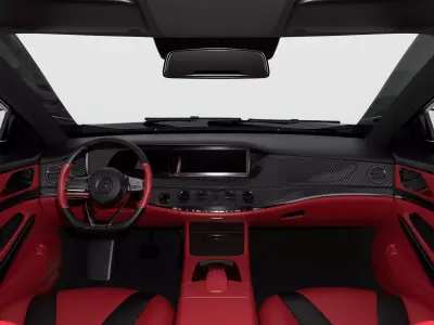 Mercedes Benz s650 Maybach with Interior 3D model