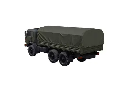 Military Cargo Truck Tactical Transport Utility Vehicle 3D model