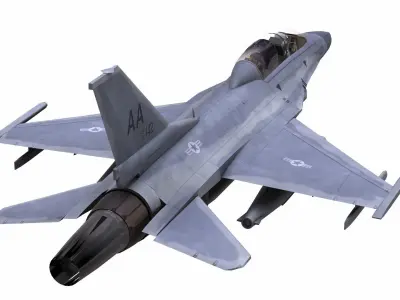 AirCraft 05 - fighter 3D model