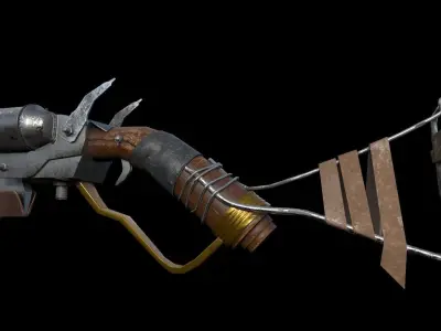 Craft Shotgun Low-poly 3D model