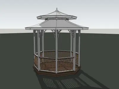 Best Model Gazebo - Pergola Low-poly 3D model