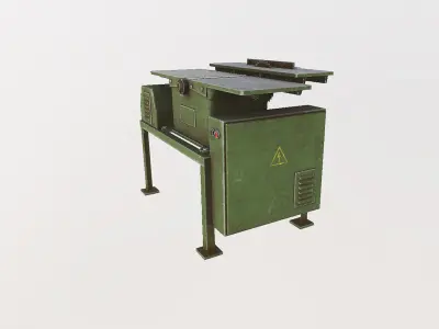 Woodworking machine bds 4 Low-poly 3D model