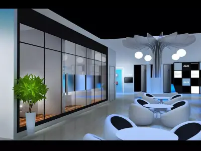 Exhibition - size - 24X13-3DMAX2009-005 3D model