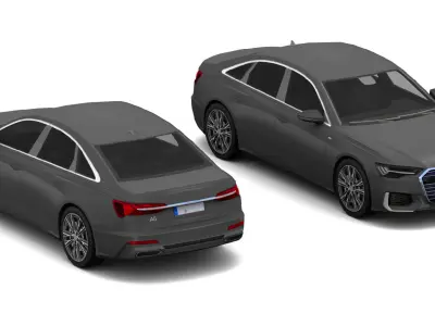 Vehicle-Pack Low-poly 3D model