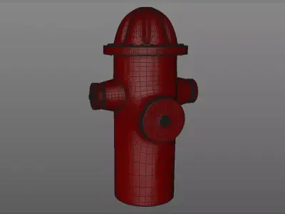 fire hydrant Low-poly 3D model purchase