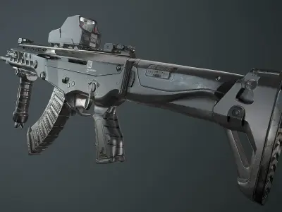 AK ALFA Low-poly 3D model