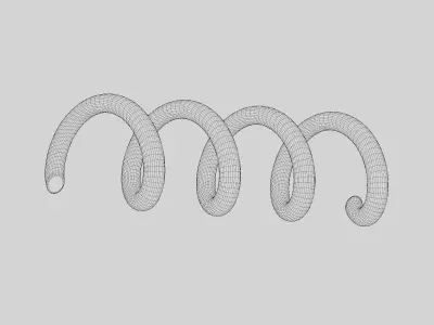 Spring Low-poly 3D model