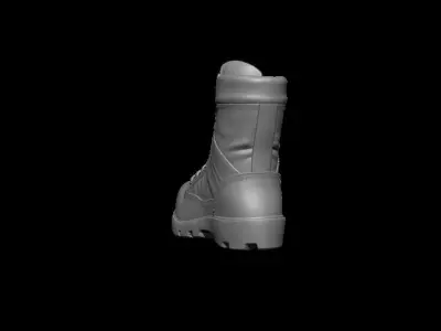  military boots 3D model