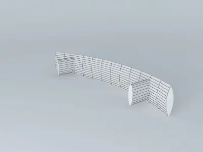 handle curved shelf Free 3D model