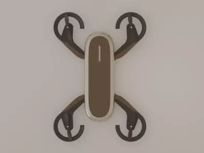 minimalistic drone Free low-poly 3D model