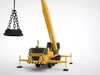 magnetic crane 3D model