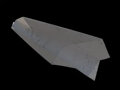 Paper plane 3D model order