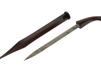 Palitai Knife Low-poly 3D model