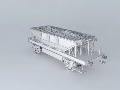 Rail Bulk Hopper Free 3D model
