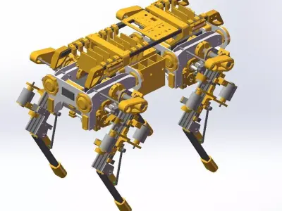 Robot Dog 3D model 5