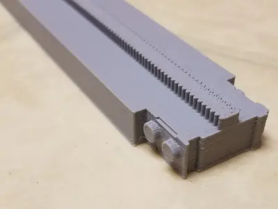 3D Printable Toy Monorail Straight Track 3D print model